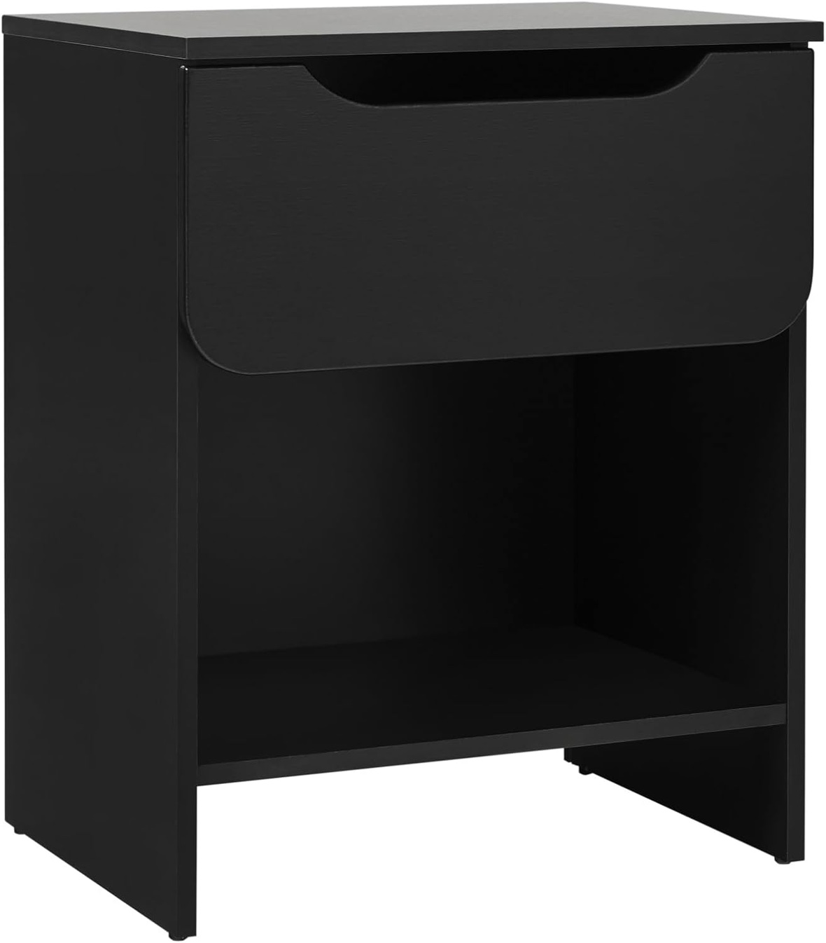 Walker Edison Modern 1-Drawer Simple Nightstand, 20 Inch, Black - photo 2