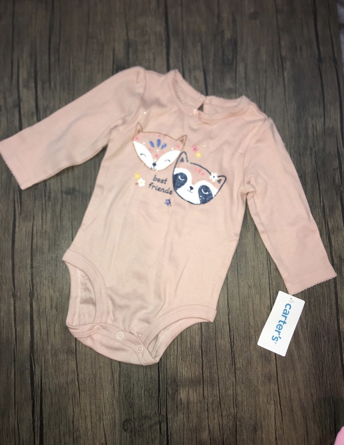 Baby Girl Long Sleeve Bodysuit 6-9 Months