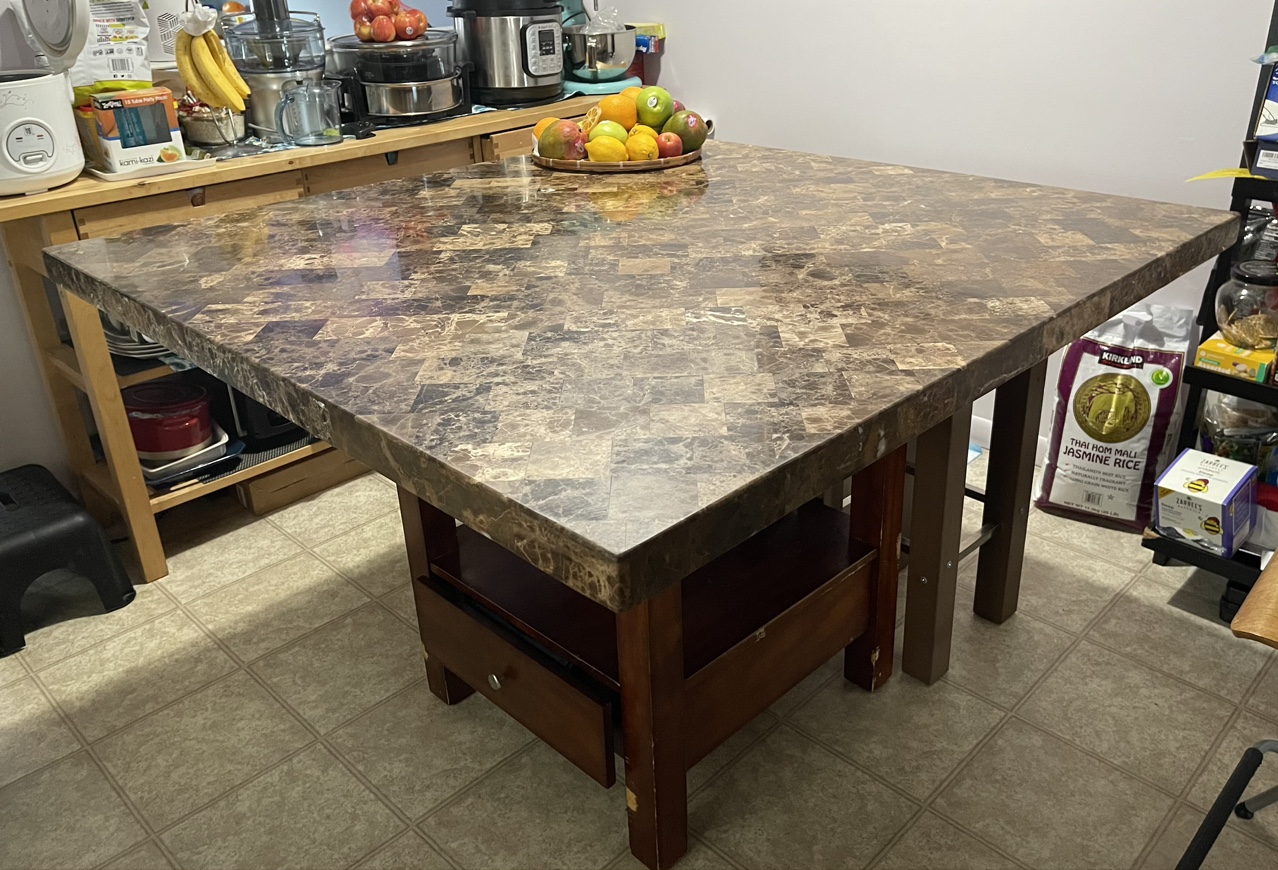 Marble table