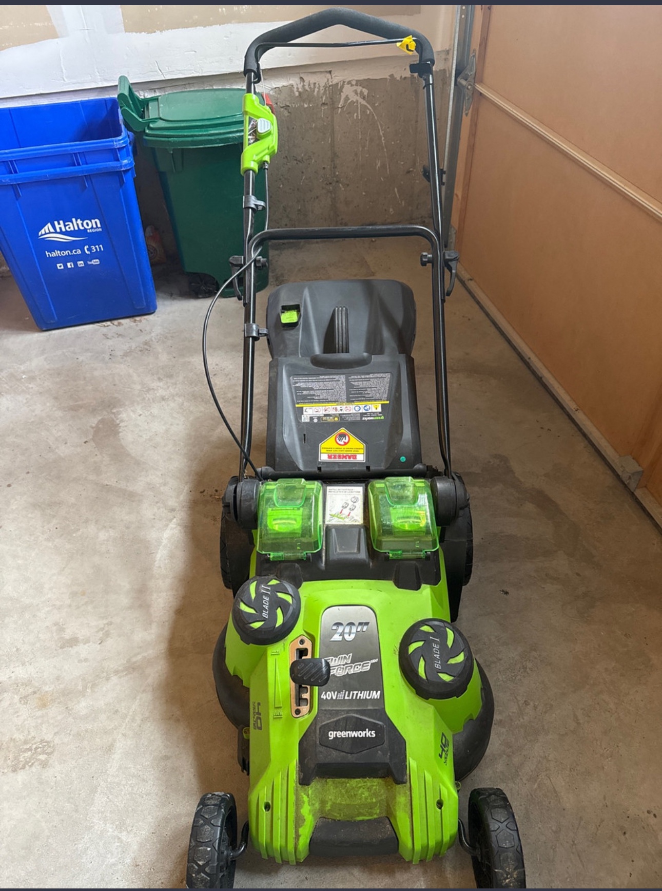 GreenWorks 20" Dual Blade Lawn mower - photo 2