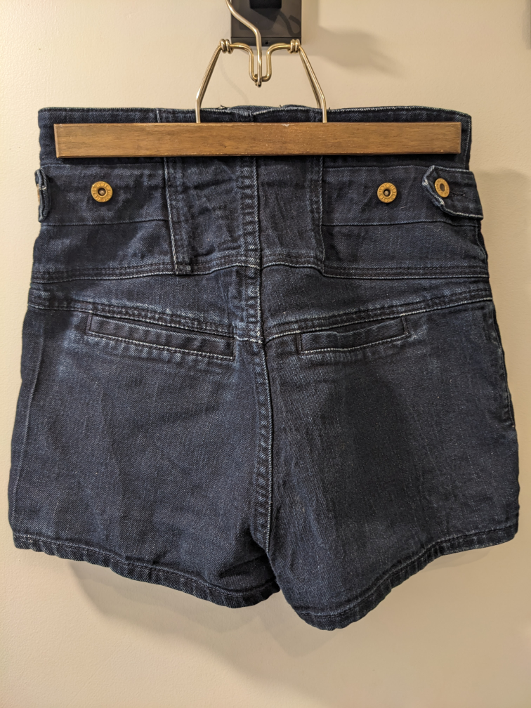 XS or XXS High Waisted Denim Shorts image indicator(2)