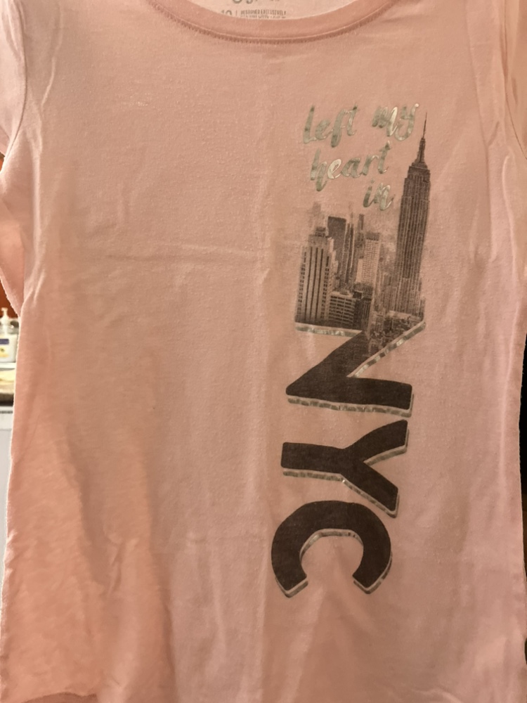 Pink "Left My Heart in NYC" T-shirt #freecycle