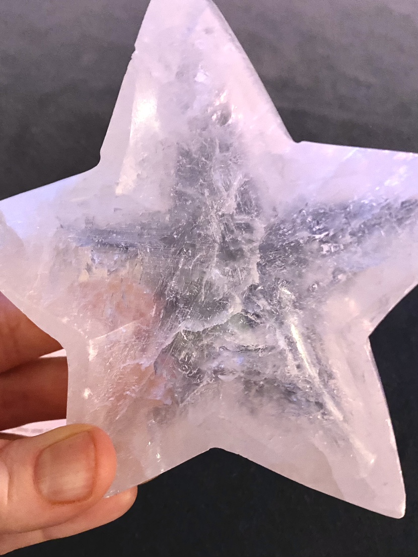 Genuine Moroccan Crystal Selenite Star Dish image indicator(7)