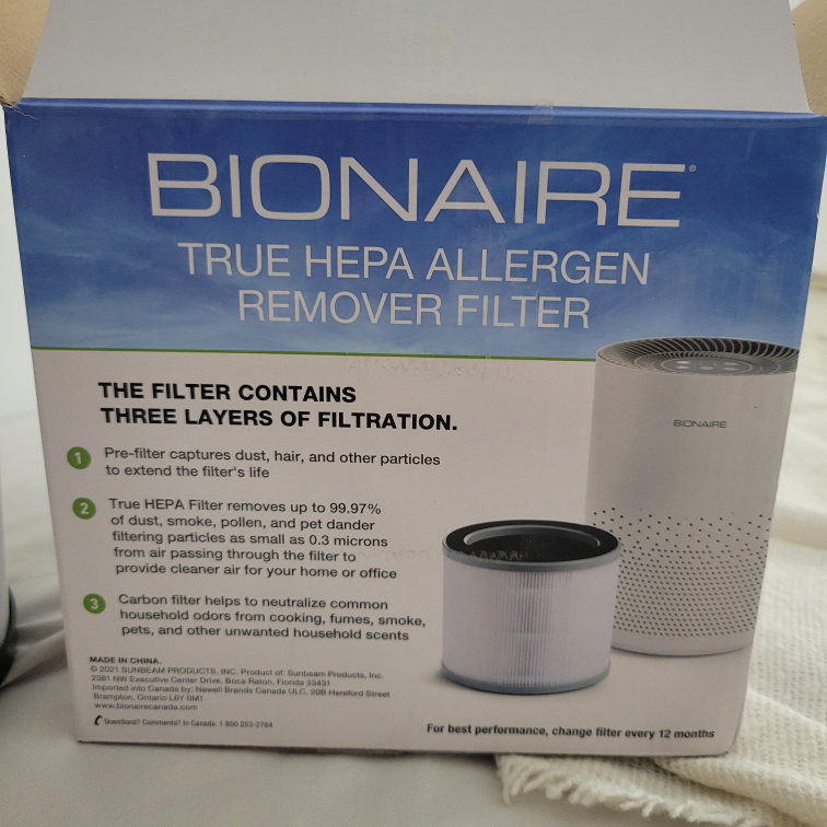 #freecycle NEW Bionaire True HEPA Allergen Remover Filter image indicator(3)