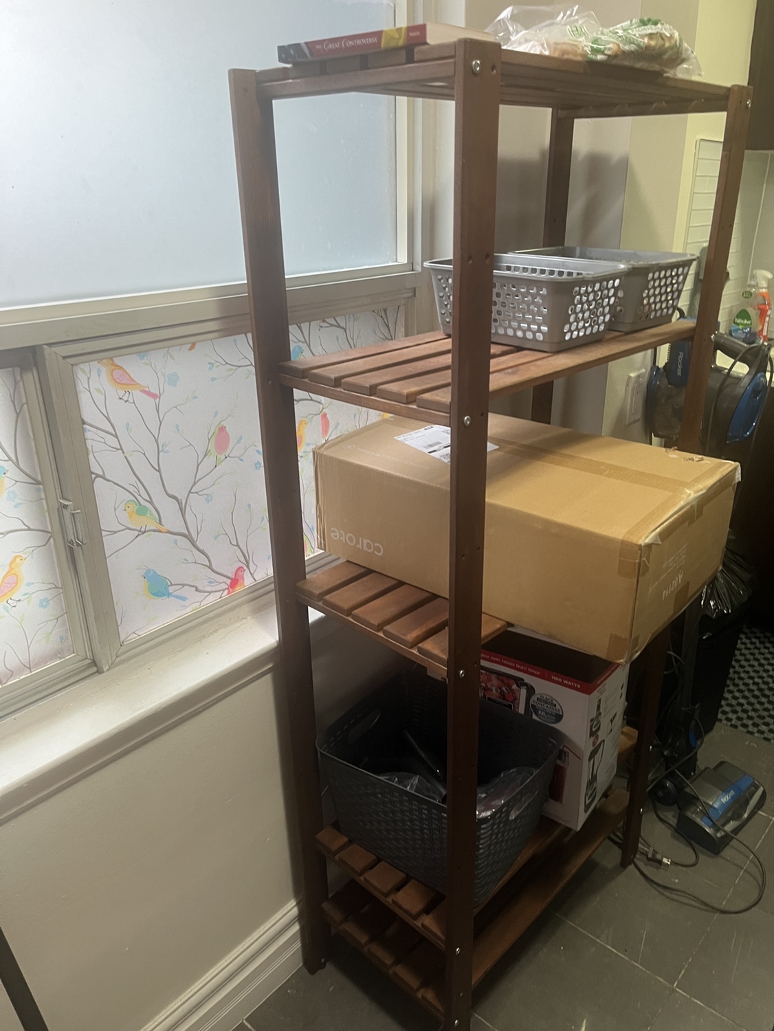 Wooden adjustable Shelving Unit image indicator(2)