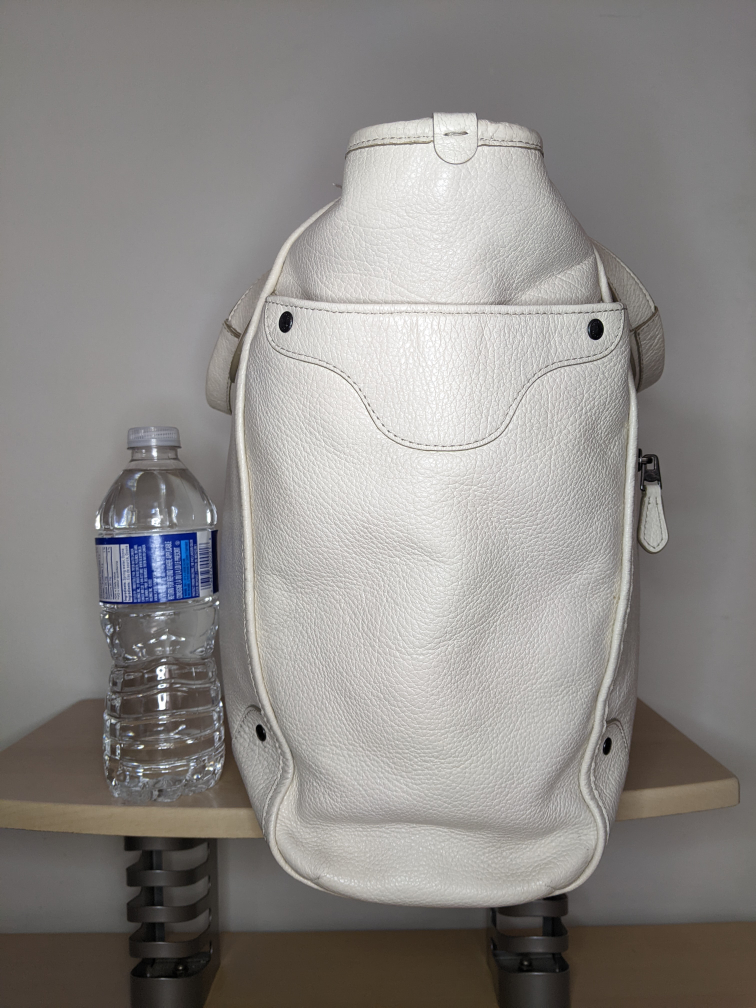 Coach Mickey Tote Off-White Leather Purse Shoulder Bag image indicator(8)