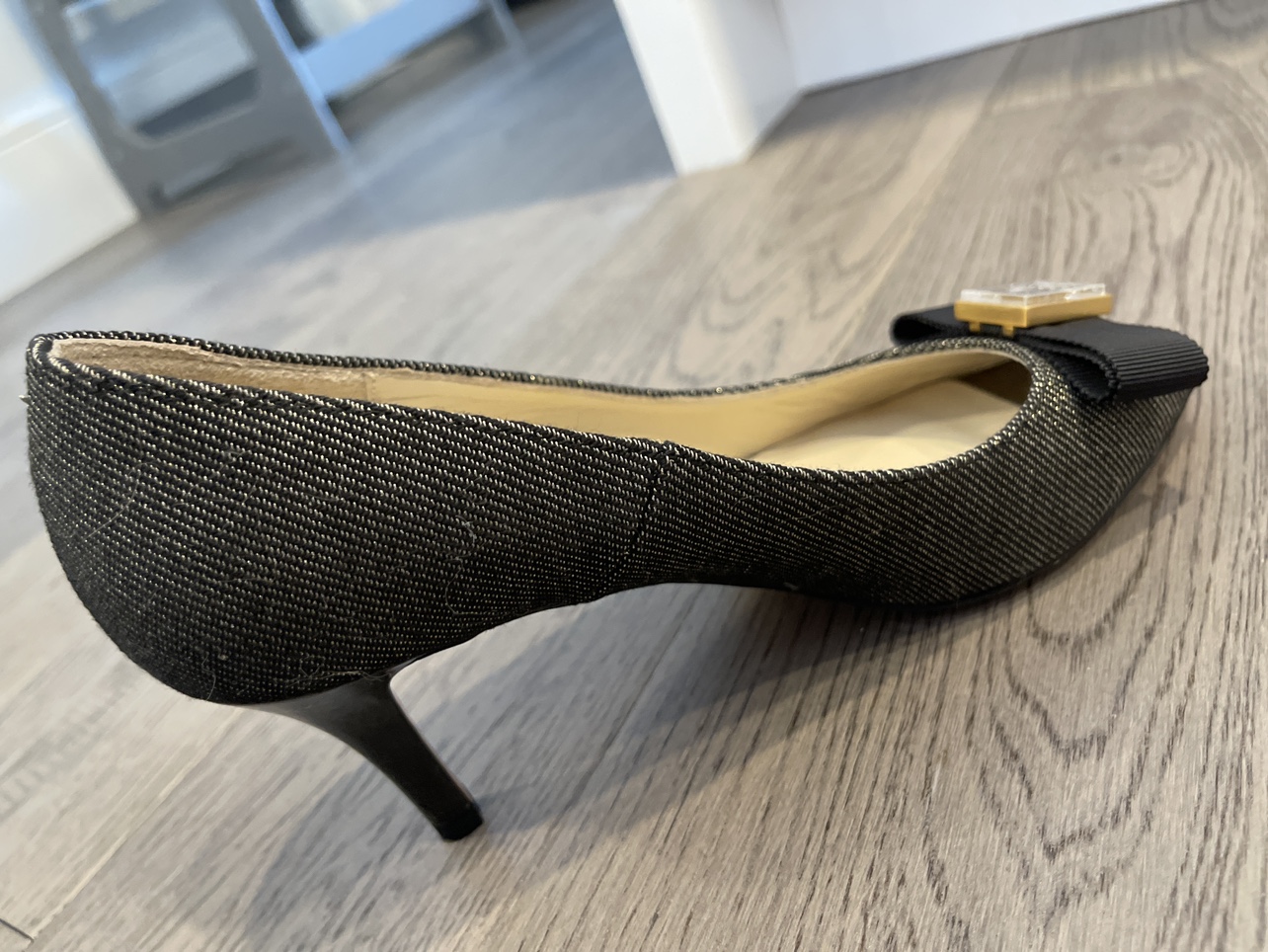 Brand New Japan Made Lanvin Black Peep Toe Heels 2.5” image indicator(4)