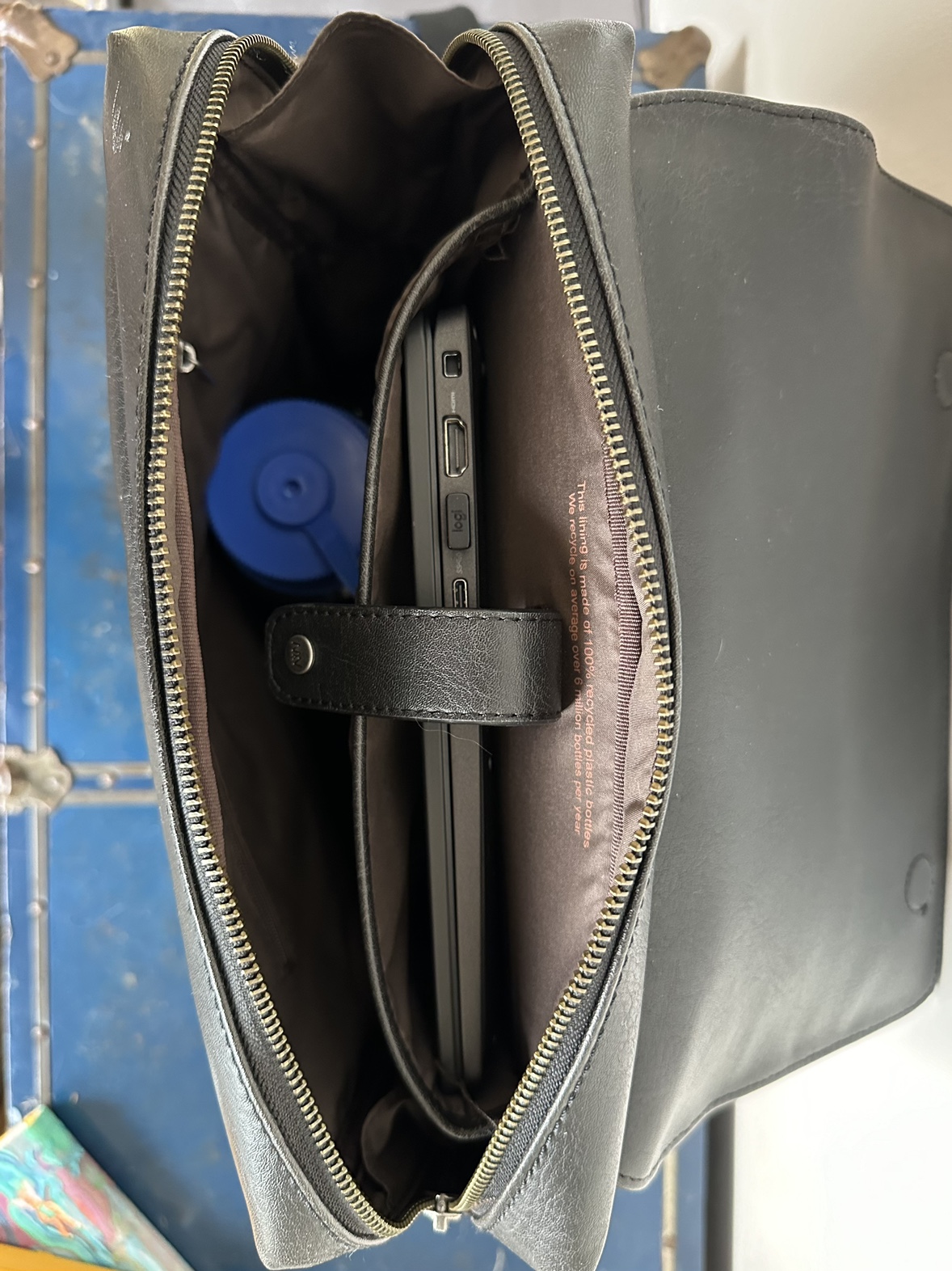 Mat & Nat vegan leather backpack with laptop sleeve - photo 2