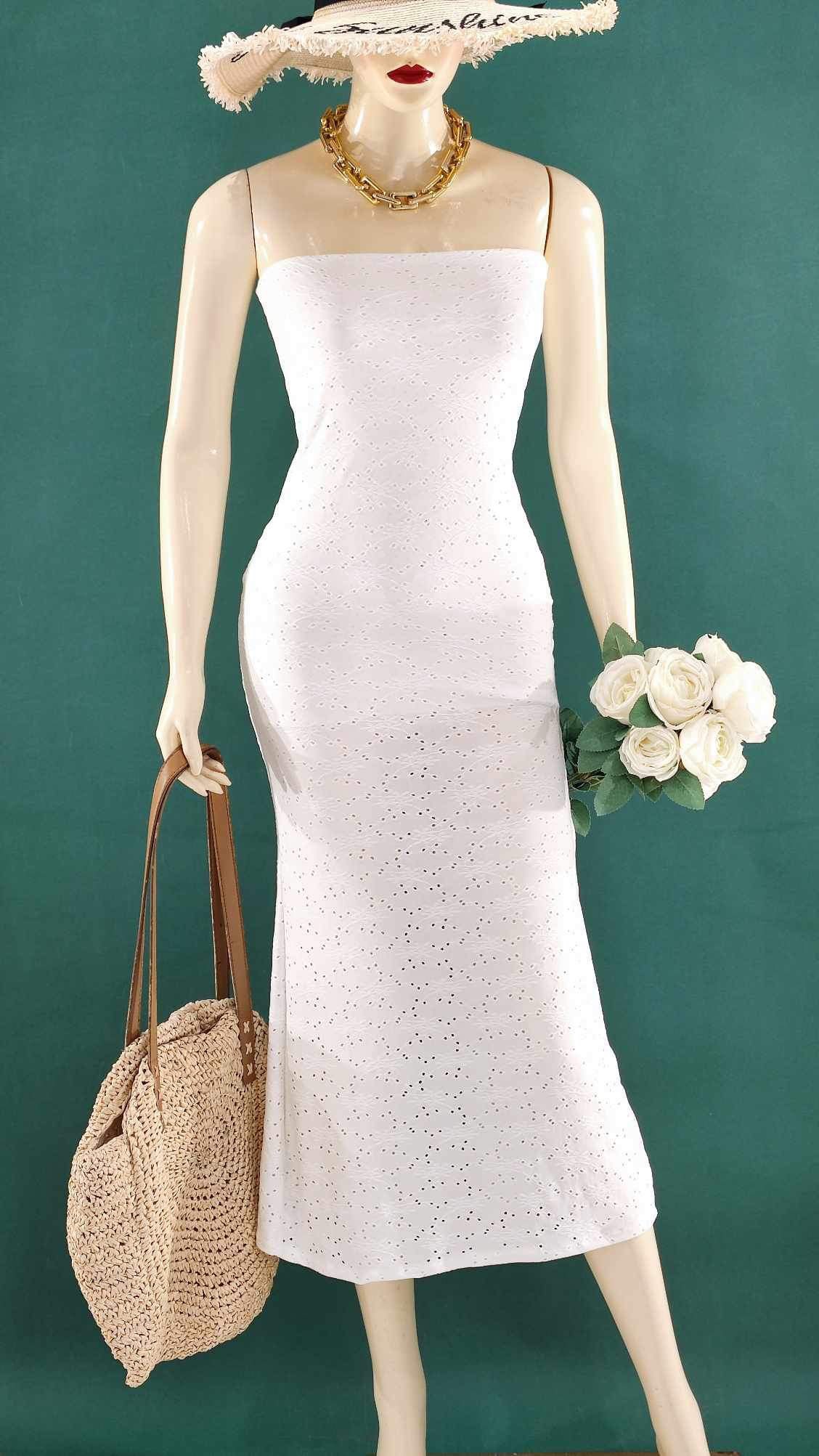 $7 only tube maxi dress eyelet thumbnail