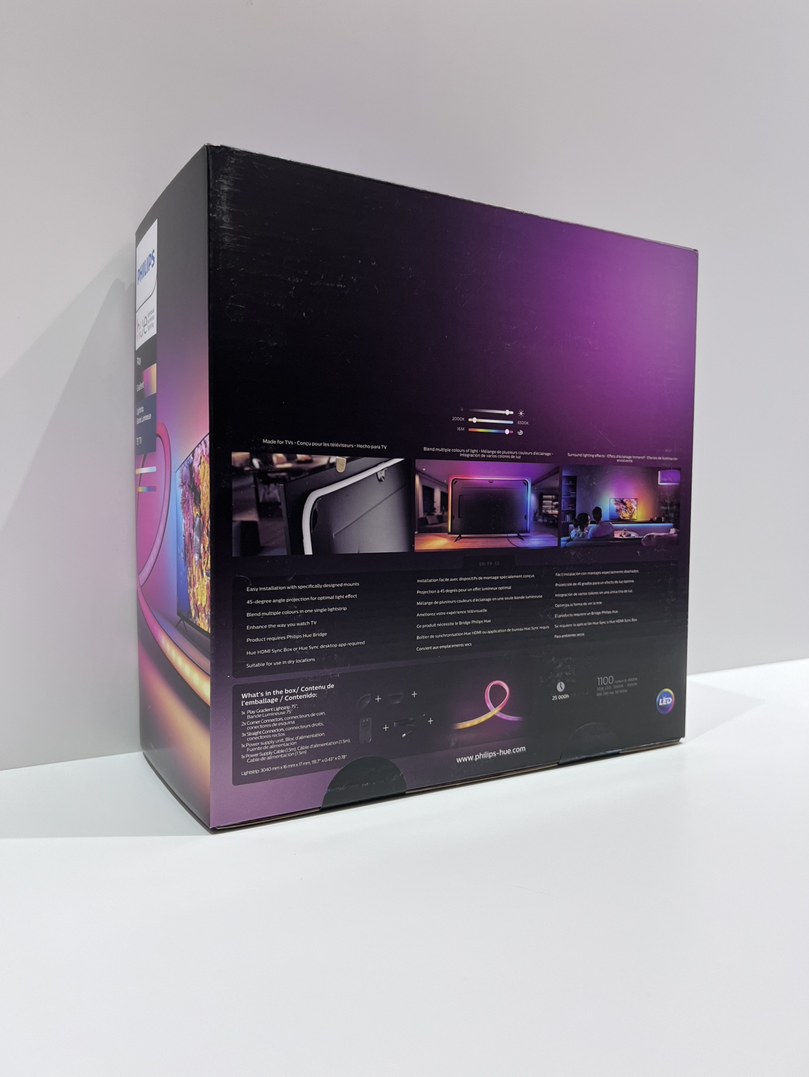 Philips Hue Play Gradient Lightstrip 75" TV, brand new sealed - photo 2