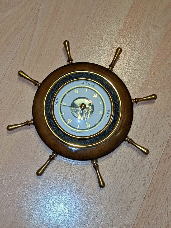 Vintage WESTERN Germany Stormy Rain Change Fair Barometer $50obo thumbnail