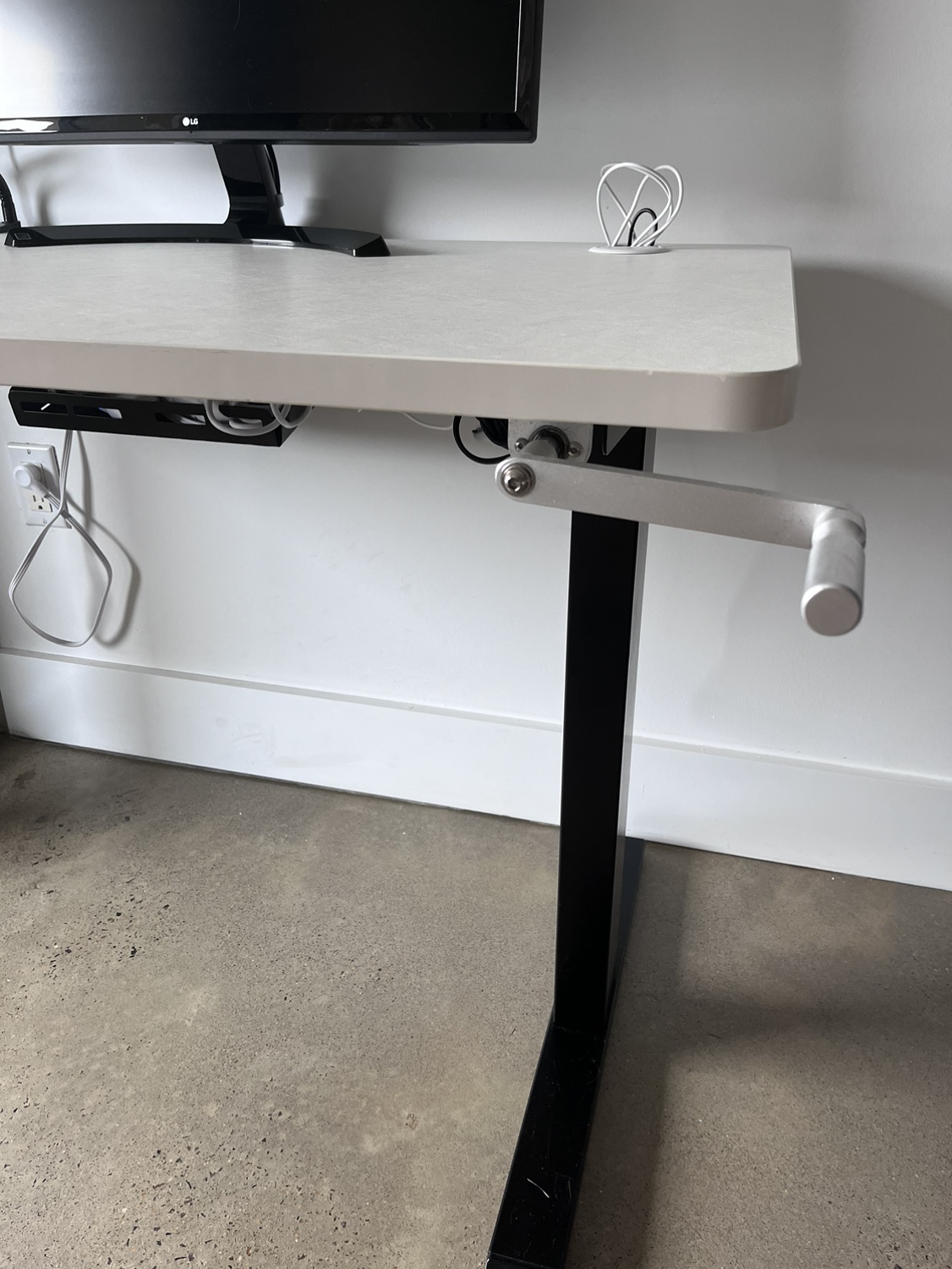 Stand / Sit standing desk white and black - photo 4