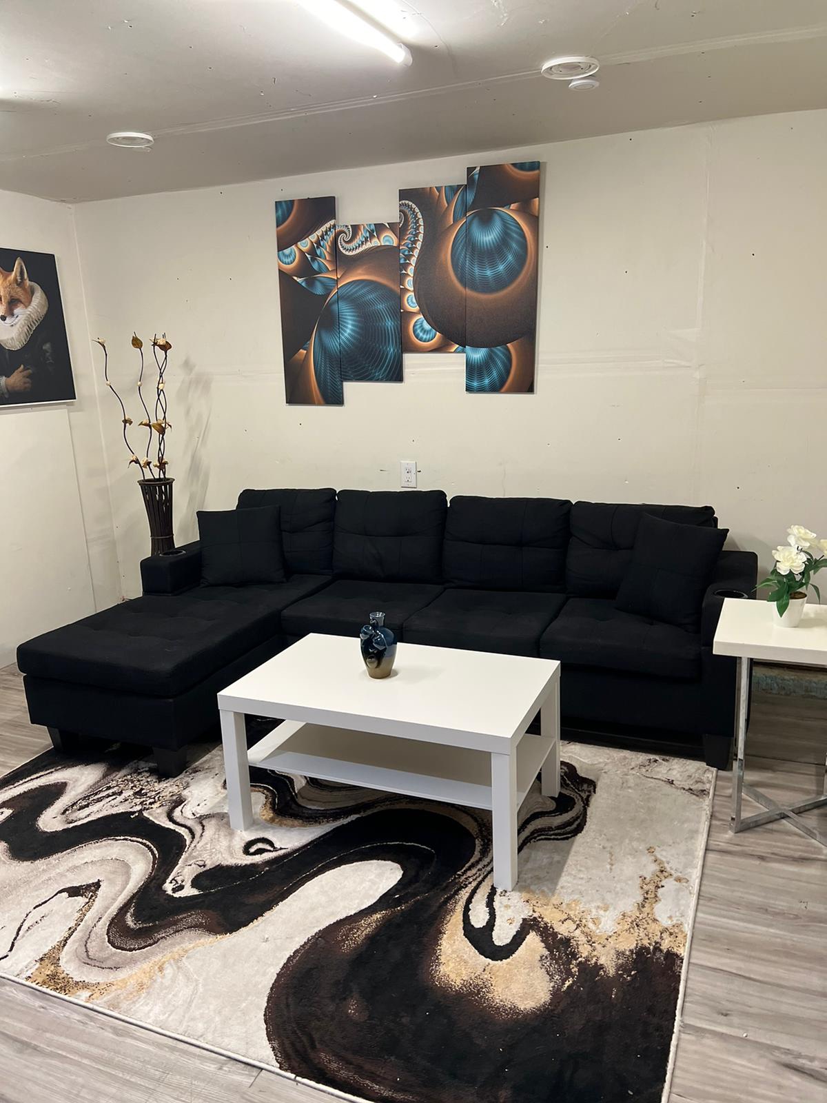 Sectional sofa with storage