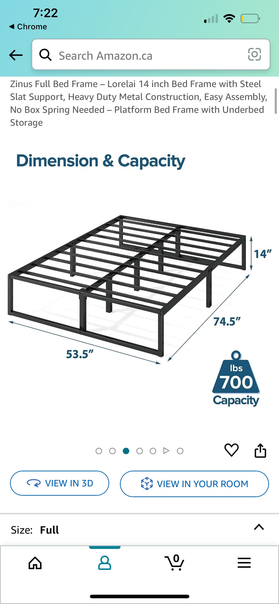 Bed mattress and bed frame - size Double / full - photo 3
