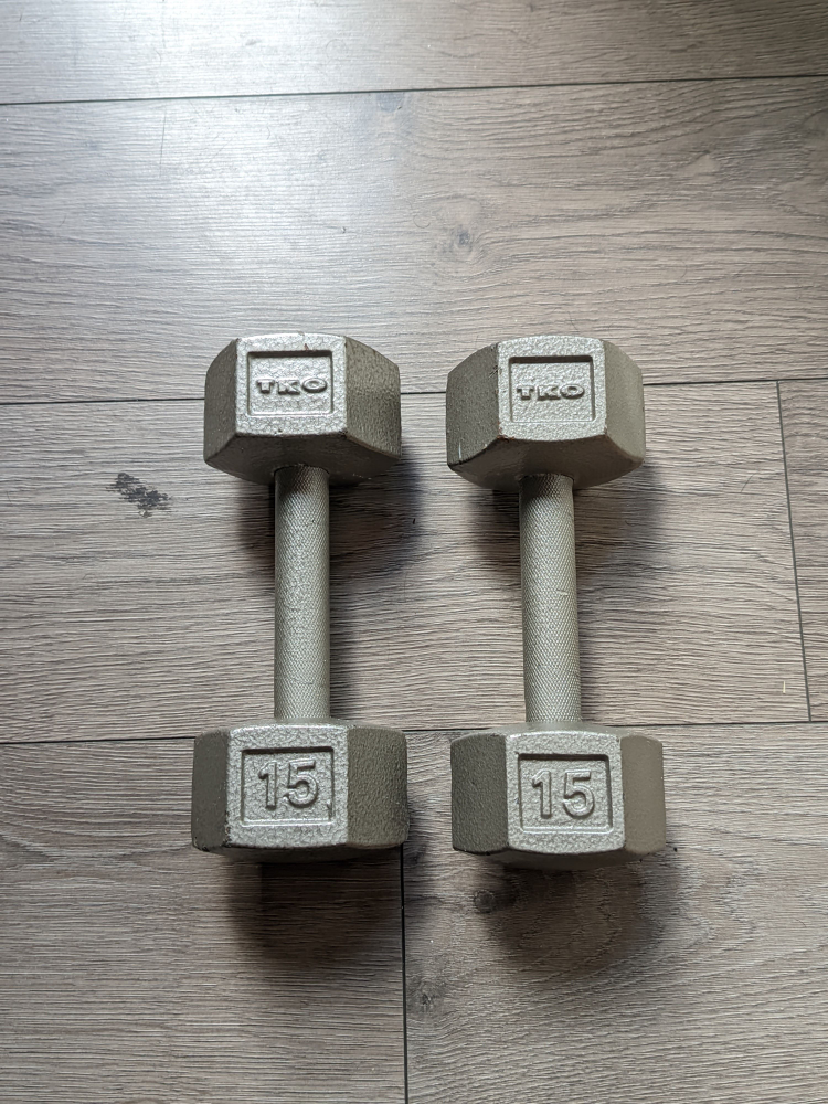 15 lbs dumbbell