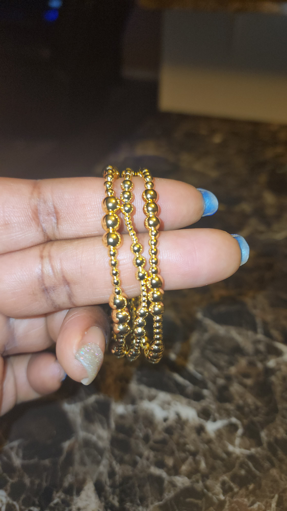 Gold Beaded Bracelets - photo 3