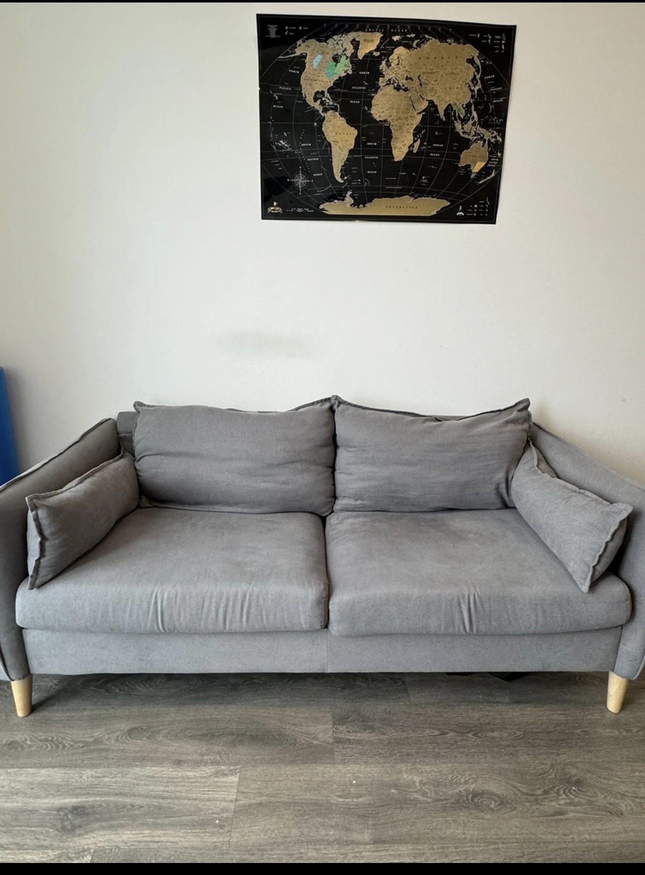 Grey Couch in Good condition #Freecycle thumbnail