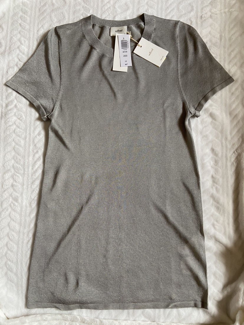 **Wilfred Sheer Knit Top - A Chic and Modern Essential**