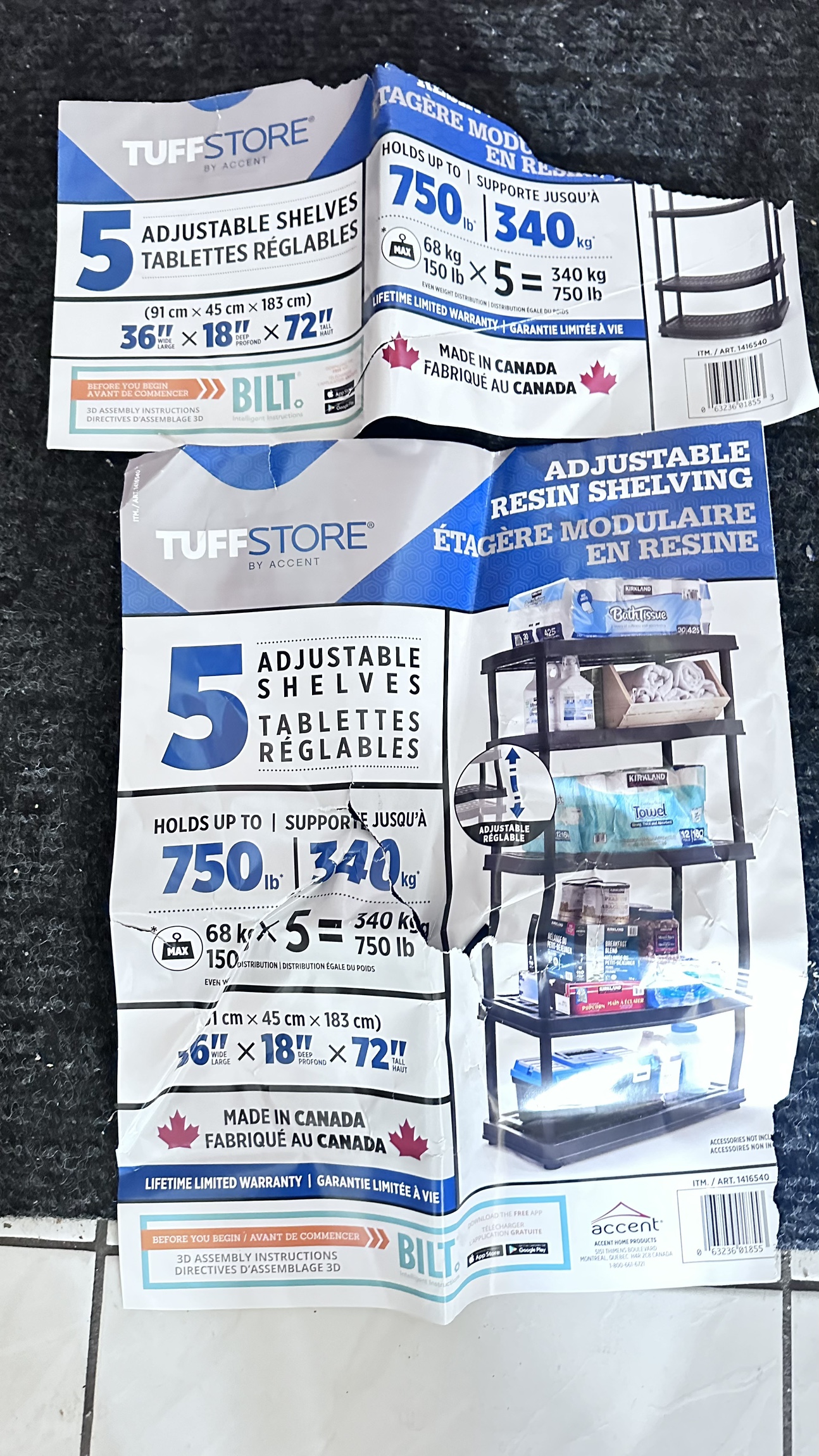5-shelf storage rack - photo 3