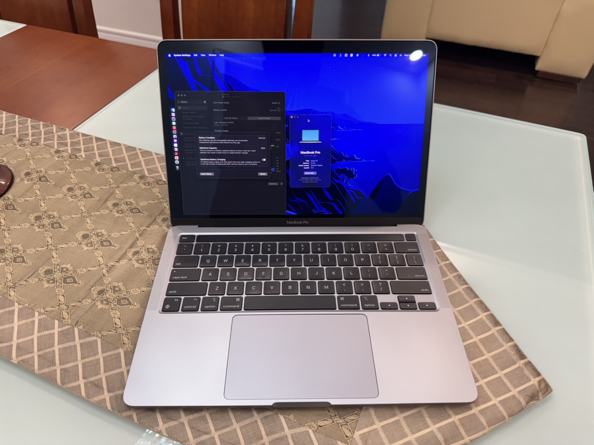 MacBook Pro (13in, M1, Late 2020, 16GB RAM, 256GB SSD)