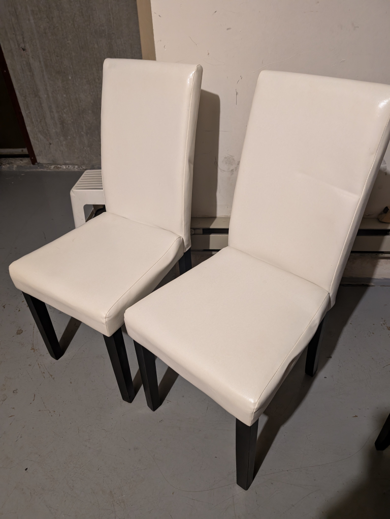 White Dining Chairs (set of 4) thumbnail