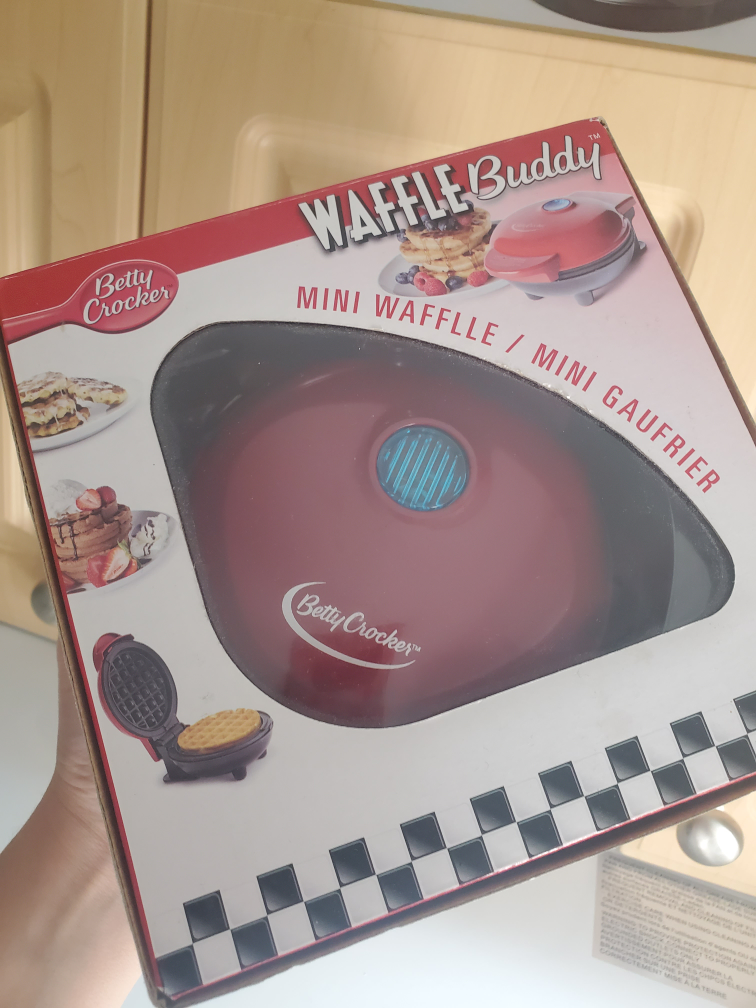 Betty Crocker Mini Maker: The Mini Waffle Maker- Red