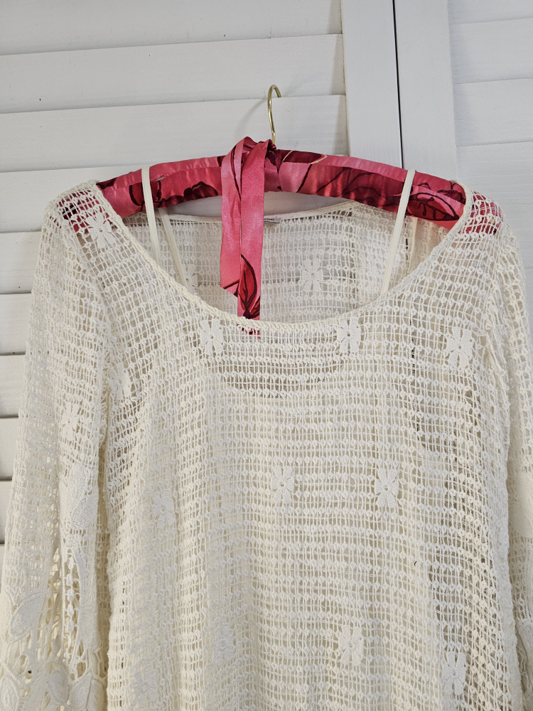 White Crochet dress - photo 5