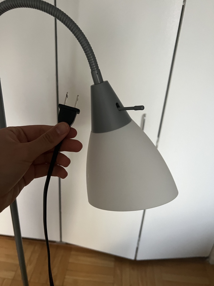 White Minimalist Standing Lamp - photo 3