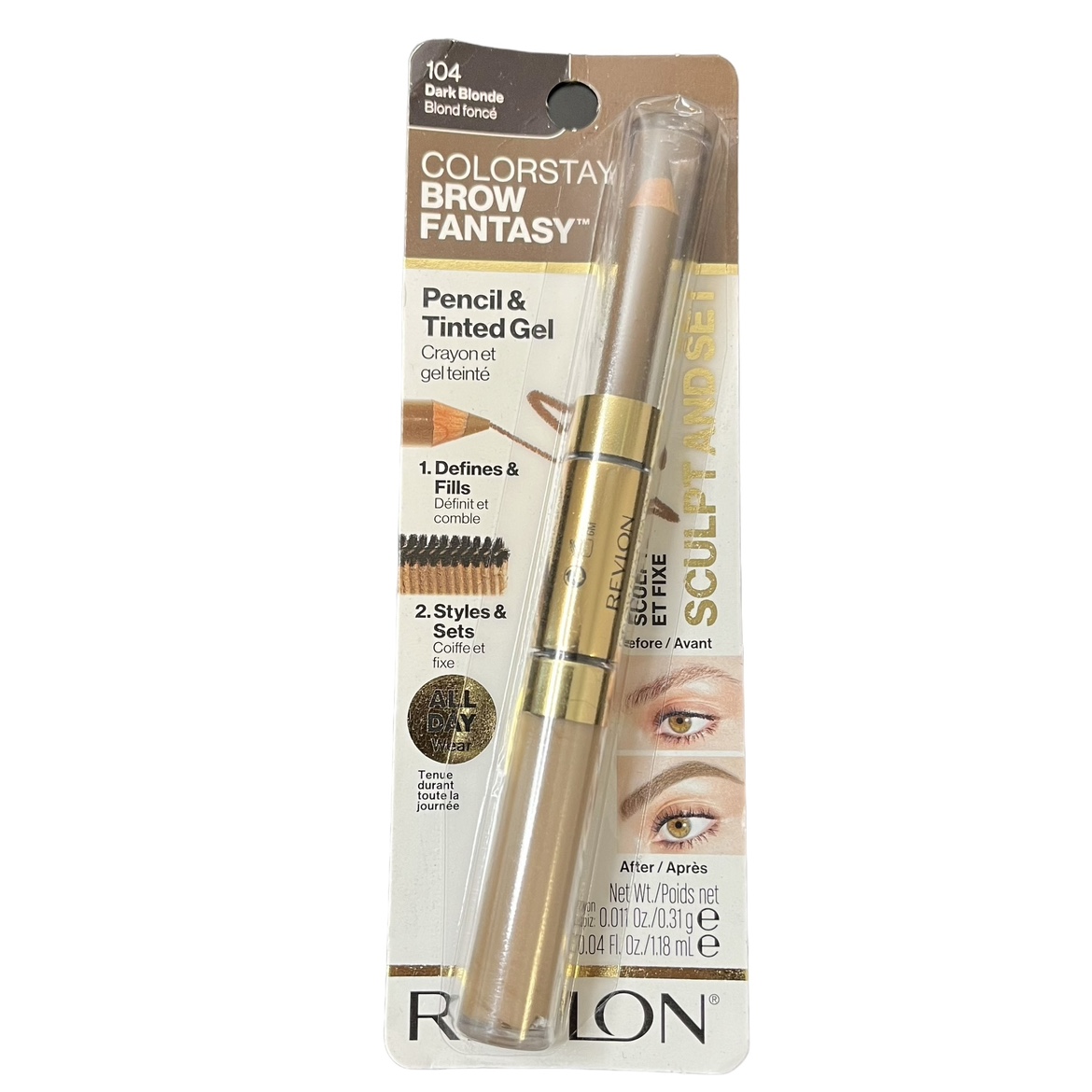 Revlon Brow Fantasy Pencil & Tinted Gel Dark Blonde Colorstay thumbnail