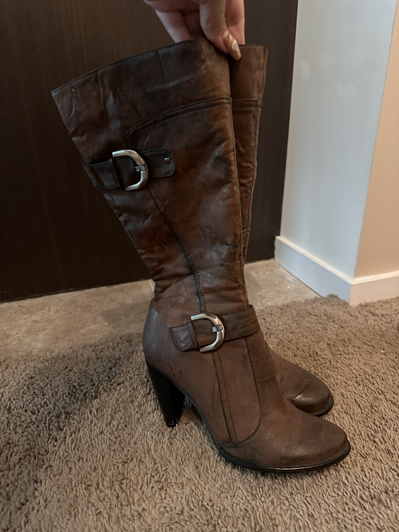 Brown Leather Boots