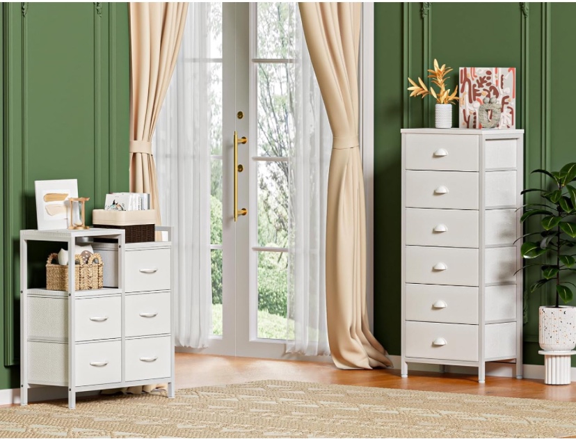 White 6 Drawer Storage Chest - Brand New - photo 3