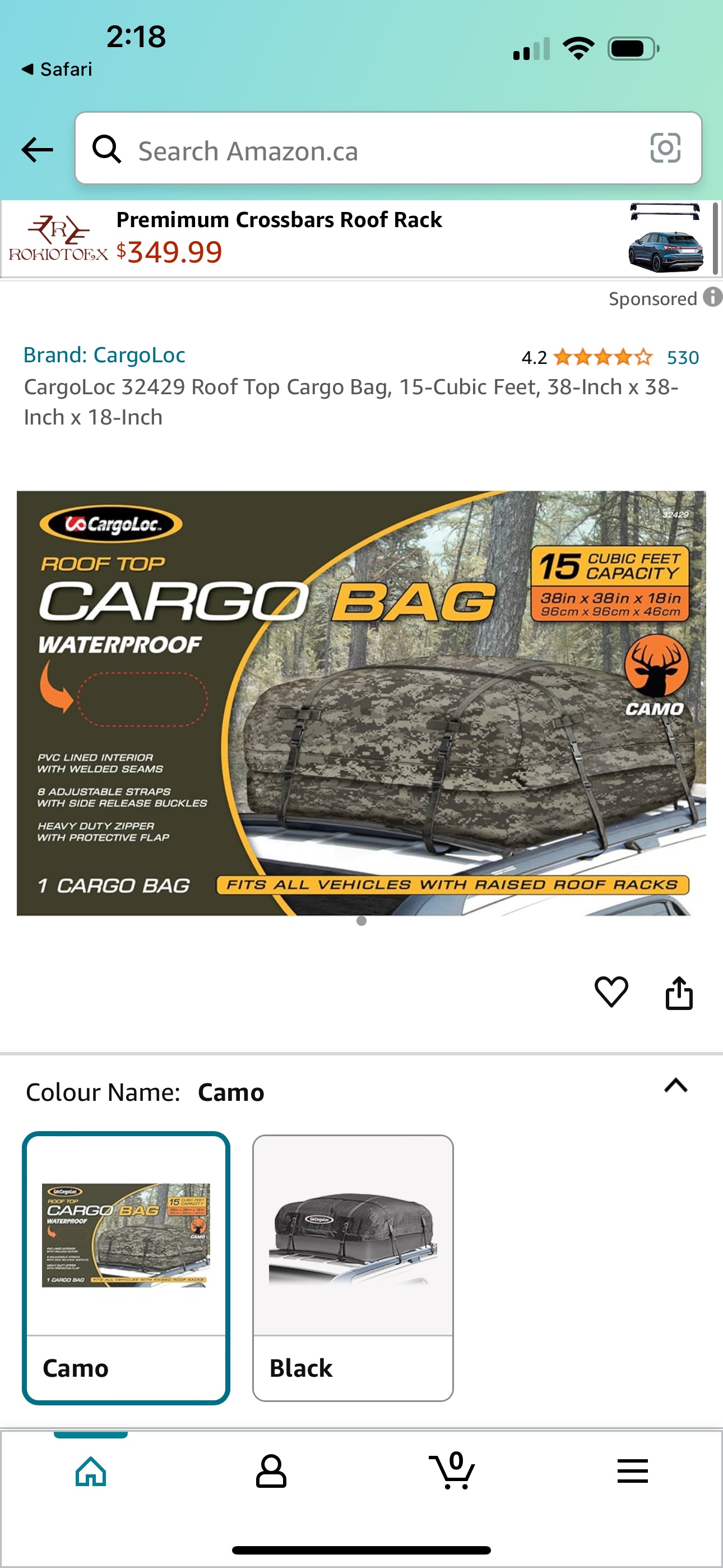 Cargoloc Roof Top Cargo Bag - photo 3