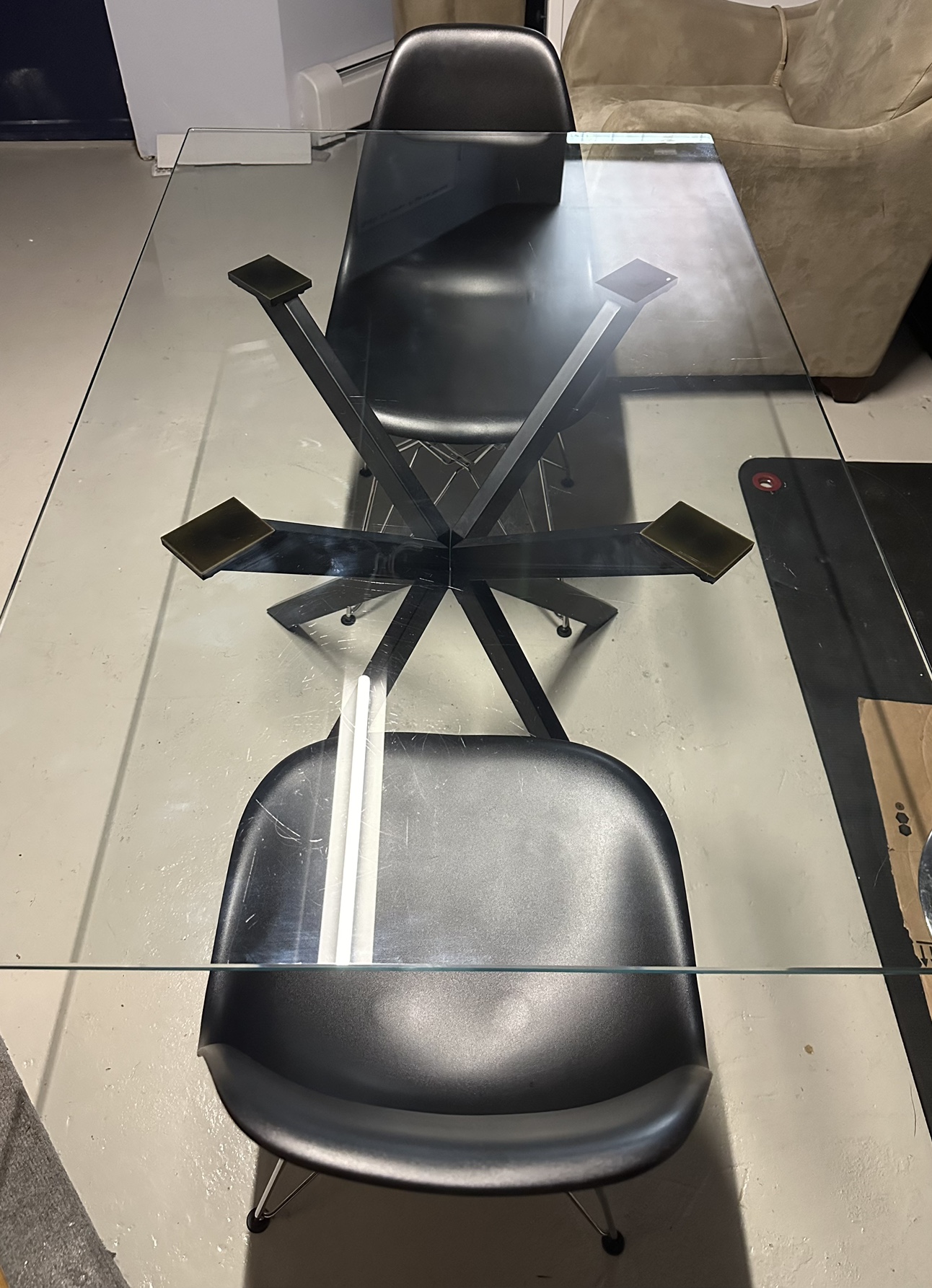 Glass Dining Table and Two Chairs - photo 3