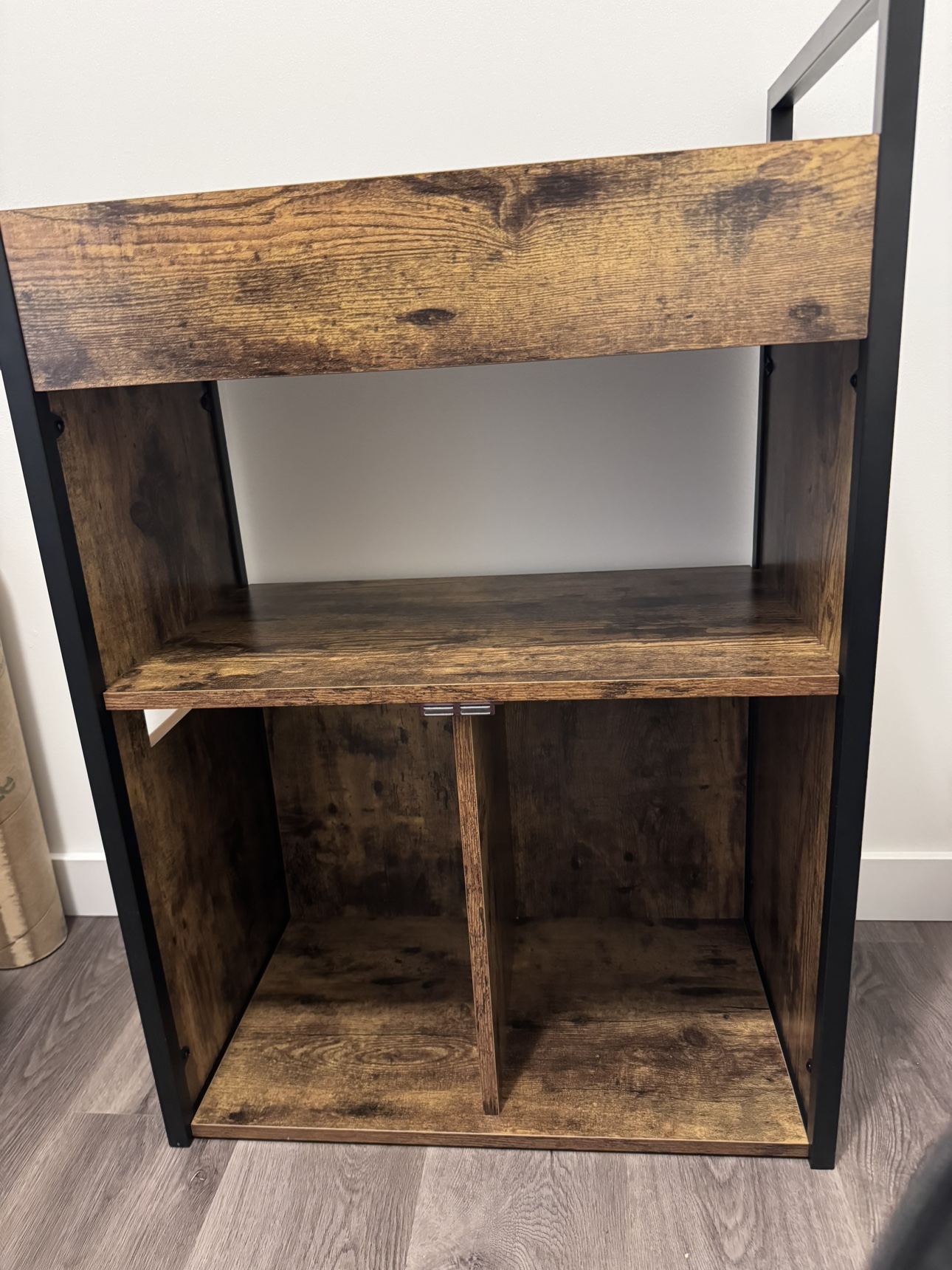 Wood Salon Trolley Cart with Storage Hair Dryer Holders - photo 3