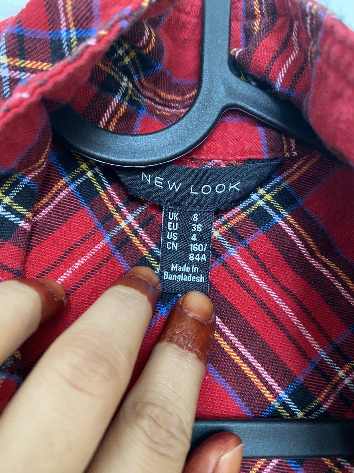 Unisex Red check Shirt 💕 image indicator(4)