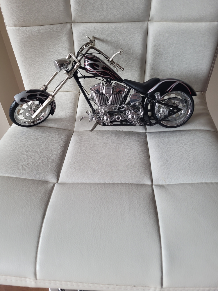 Motorcycle  chopper  model. 20 dollars