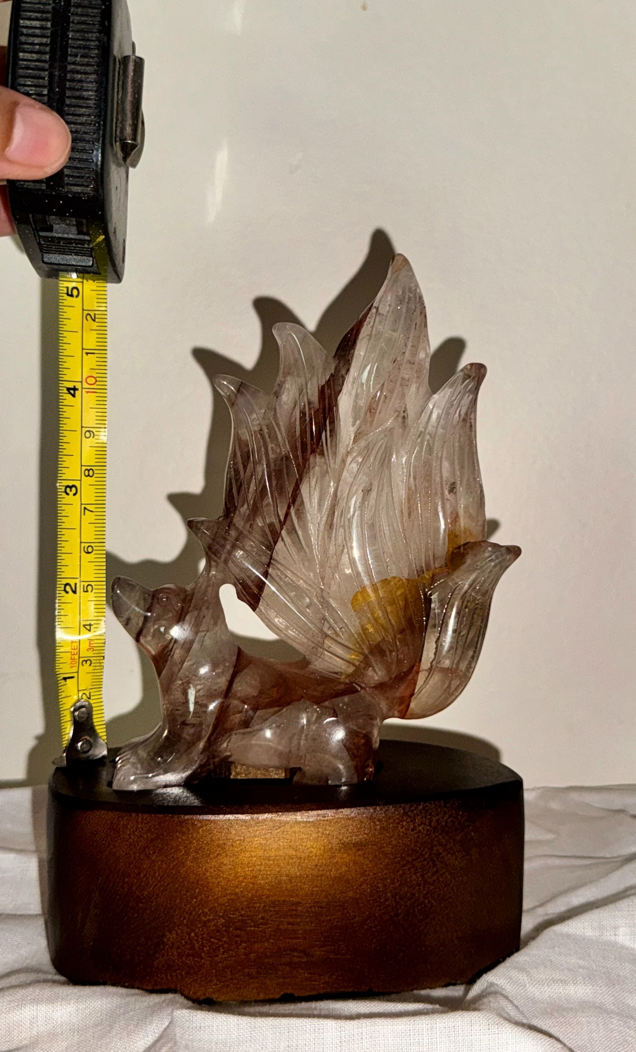 Nine Tailed Fox Carving Crystal - photo 3