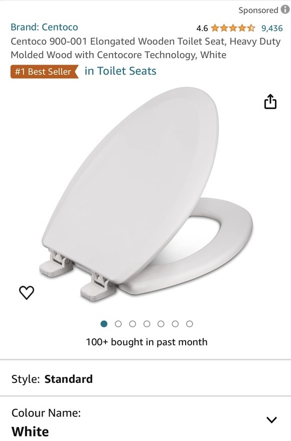 Centoco Elongated Toilet Seat