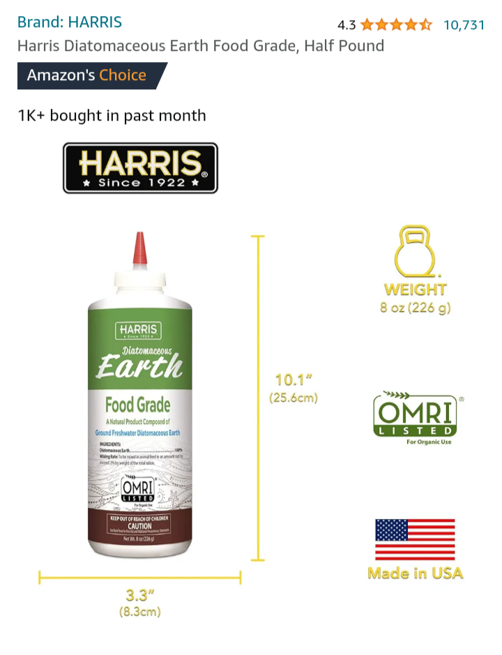 Harris Diatomaceous Earth Food Grade image indicator(4)