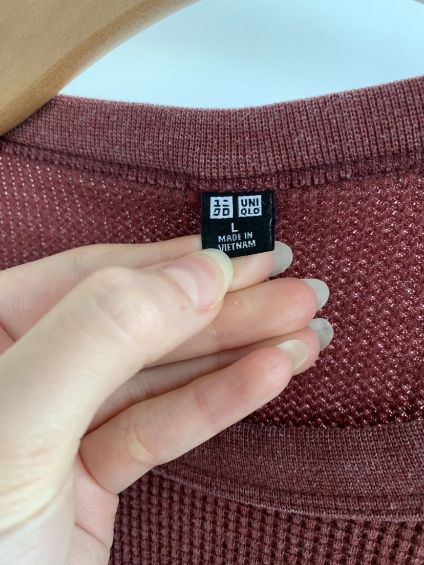 UNIQLO Waffle Knit Thermal Shirt image indicator(2)