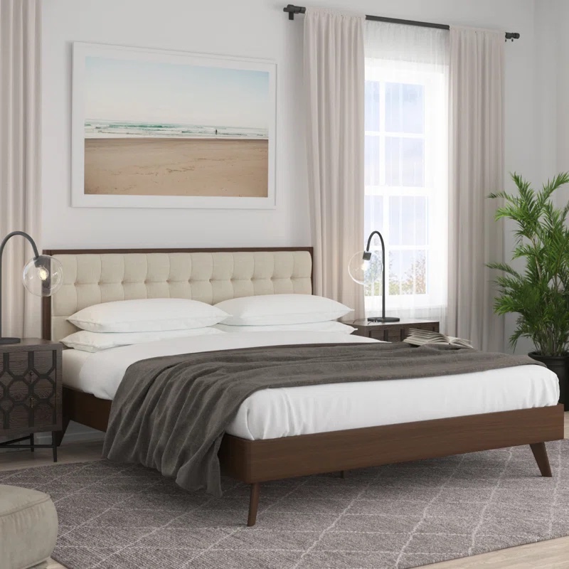 MODERN QUEEN BED FRAME