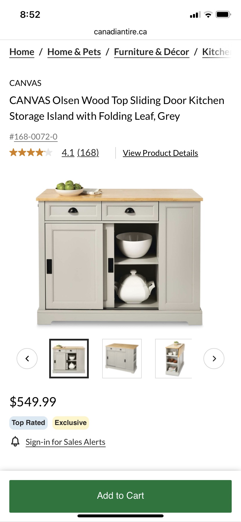Brand new kitchen island