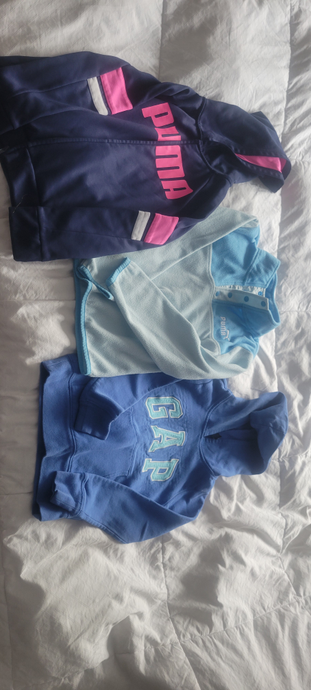 3 girls sweaters (sz 6-8)