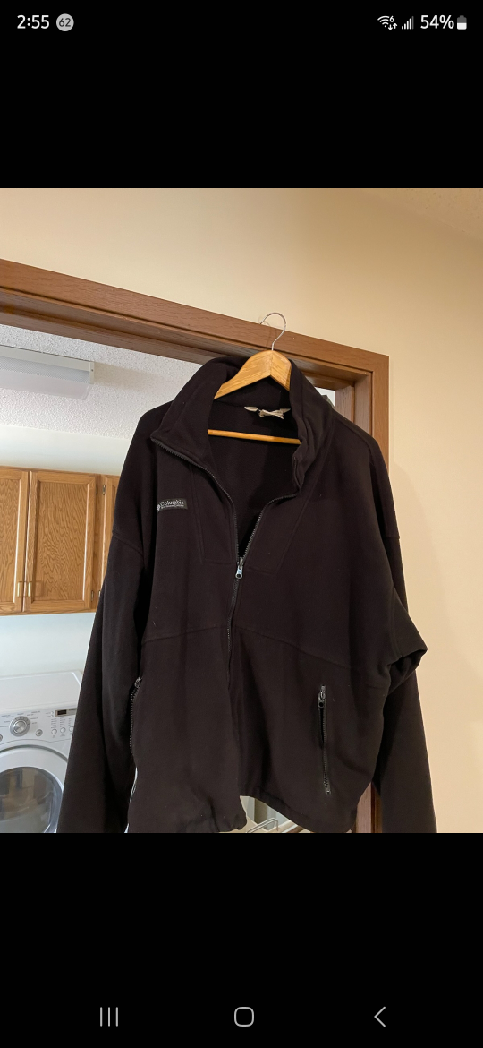Columbia fleece black X large