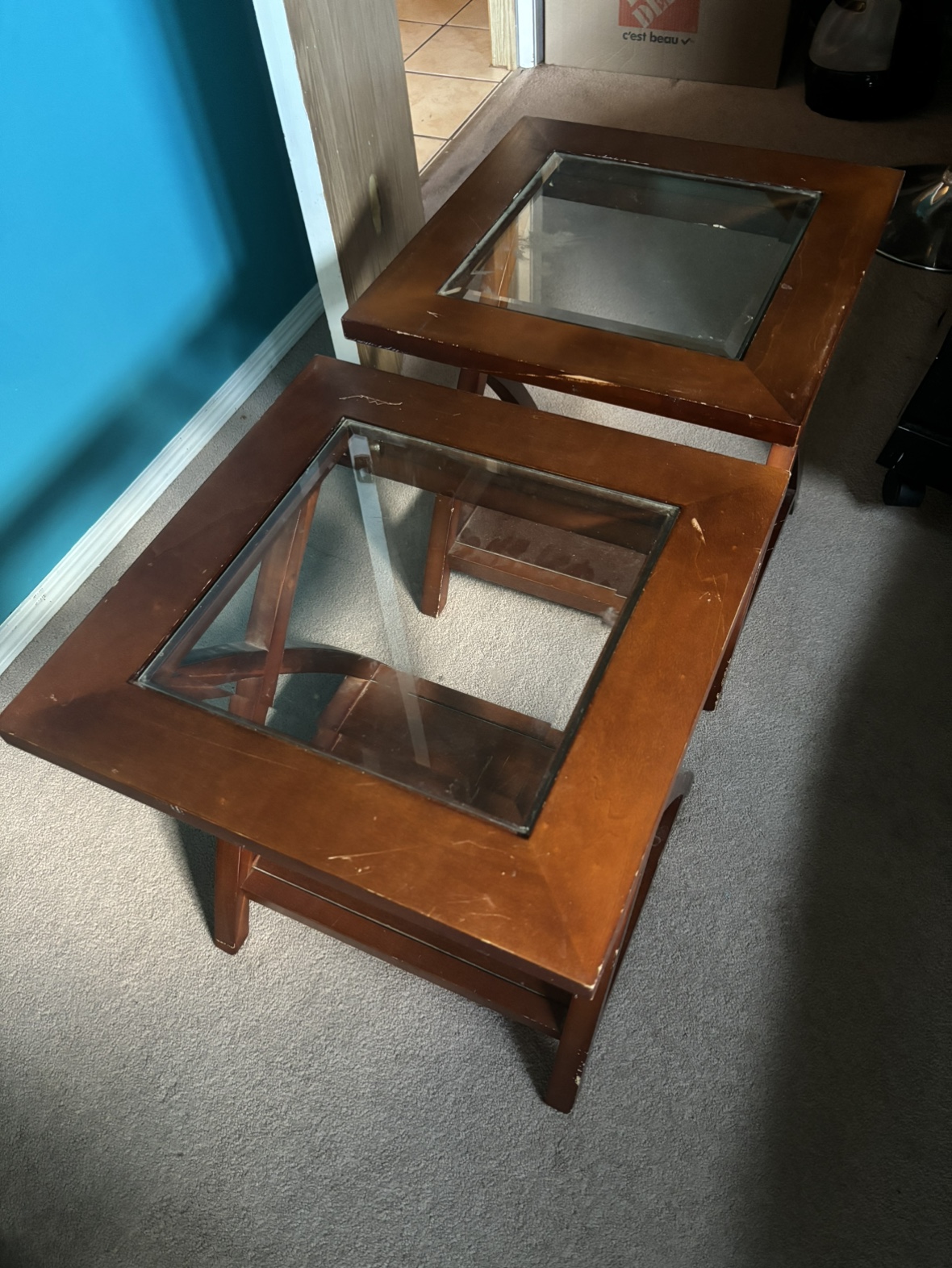 Pair of End Tables - photo 2