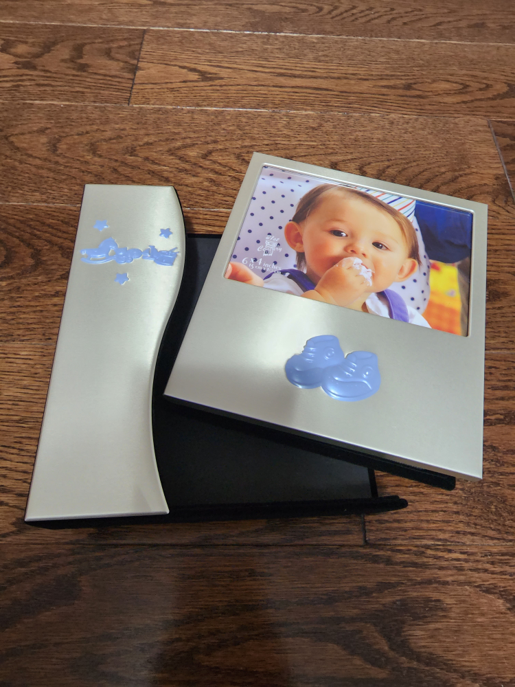 Baby picture frame with photo album inside *brand new* image indicator(4)