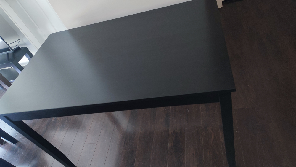 Table and 4 chairs black-brown IKEA - photo 2
