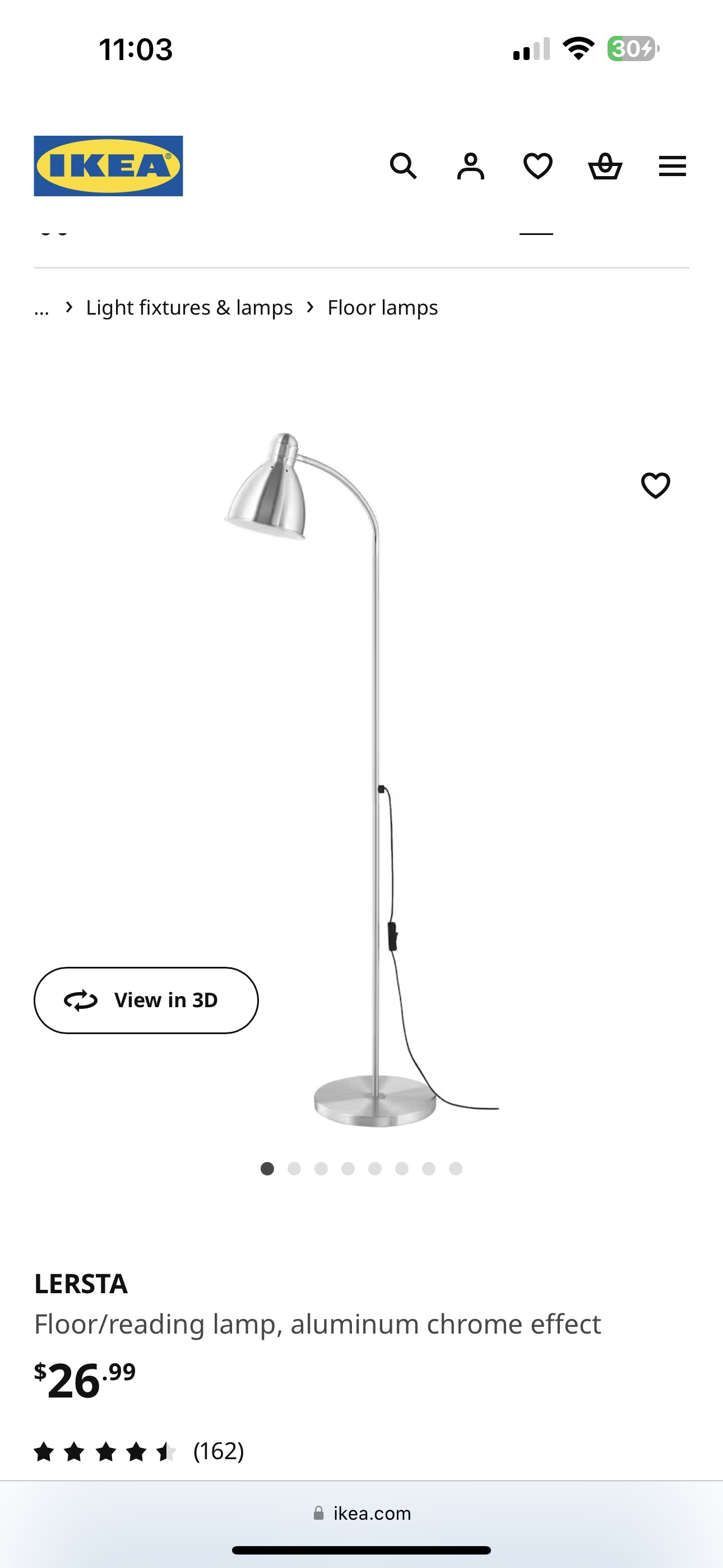IKEA Lersta Floor Lamp