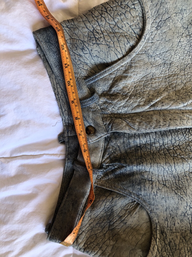 Vintage Leather Pants “Acid Wash Denim Look” made in Canada image indicator(6)