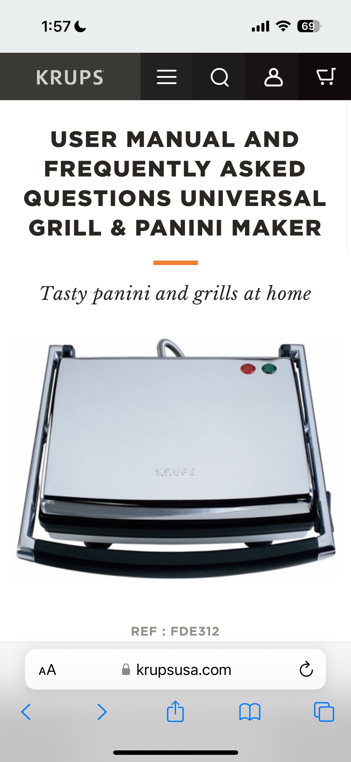 KRUPS Universal Grill/Panini Maker image indicator(2)